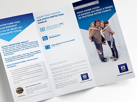 Leaflet Conception de leaflet pour LA BANQUE POSTALE