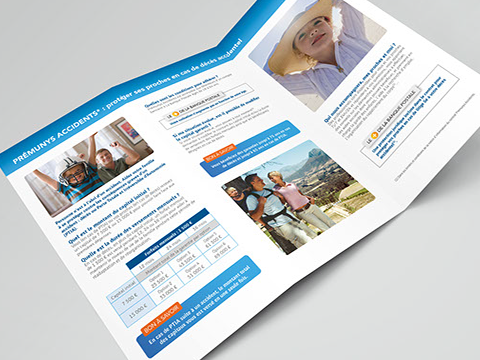 Leaflet Conception de leaflet pour LA BANQUE POSTALE