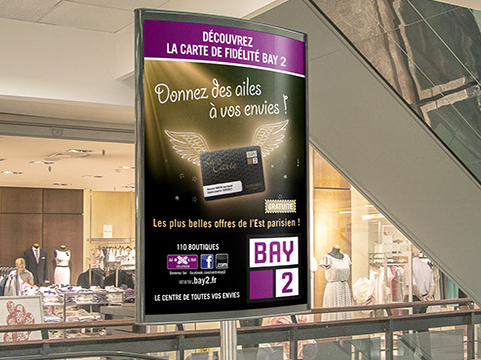 Campagne d'affiche Conception d'une campagne d'affichage pour Bay 2 (centre comercial)