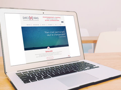 Site inernet Conception du site d'ENICOHCHING, société de coaching personnel et professionnel