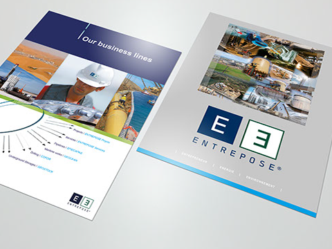 Plaquette institutionnelle Plaquette institutionnelle pour le groupe ENTREPOSE