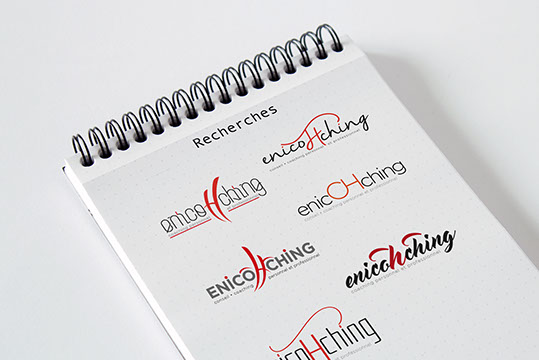 création de logo - identité visuelle - charte graphique ENICOHCHING - Société de coaching personnel et professionnel