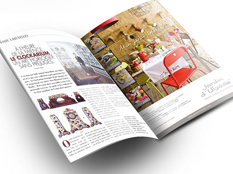 Annonce presse Conception d'annonce presse pour JARDIN D'ULYSSE