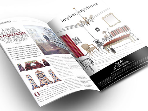 Annonce presse Conception d'annonce presse pour JARDIN D'ULYSSE