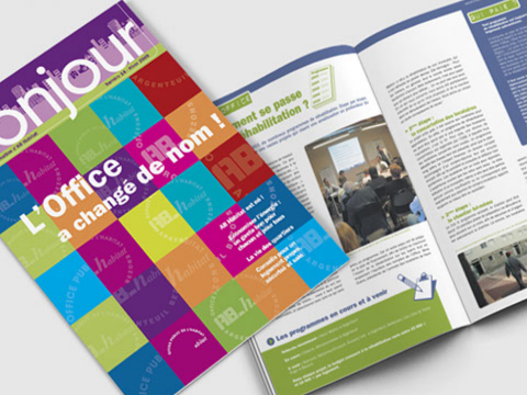 Magazine Office HLM Aregenteuil - conception et réalisation du magazine de l'office HLM