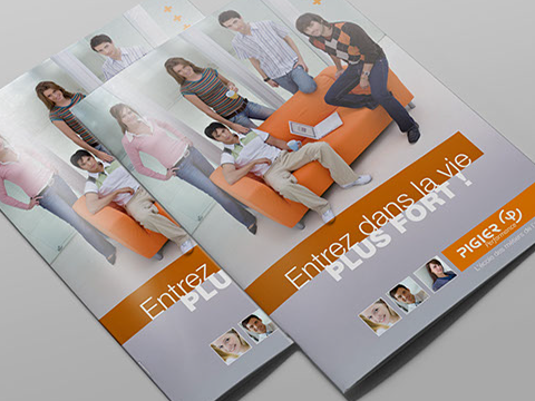 Plaquette instituionnelle Conception d'une plaquette institutionnelle pour PIGIER