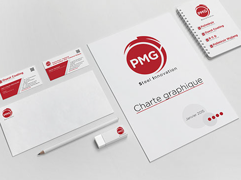 création de logo - identité visuelle - charte graphique conception de l'identité visuelle PMG