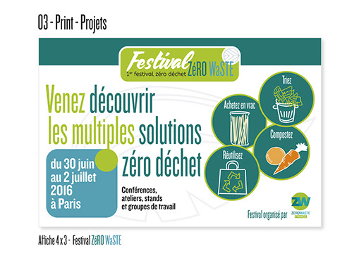 Affiche 4x3 Projet d'identité pour ZEROWASTE