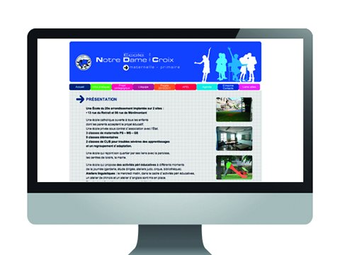 Site internet Conception de site pour une école